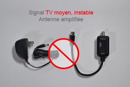 Attention au antennes équipées d'amplificateurs